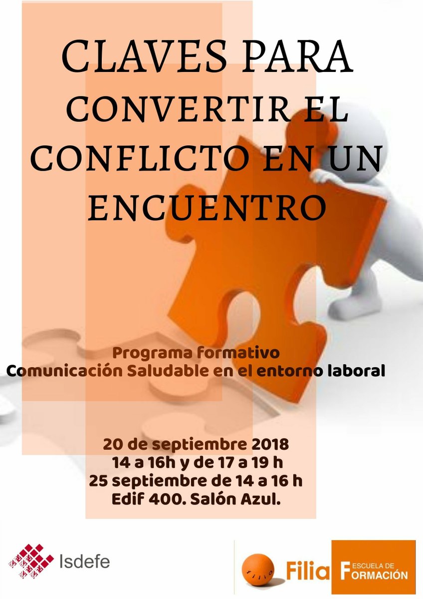 Cartel "Cómo Convertir un Conflicto en un Encuentro"